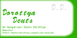 dorottya deuts business card